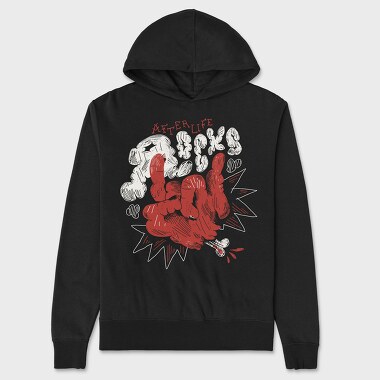 Unisex Men's Hoodie, Funny Afterlife 08