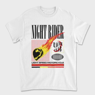 Night Rider 2, Unisex Men's T-Shirt