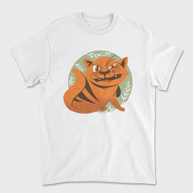 Angry Cat, Unisex Men's T-Shirt