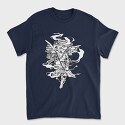 Firefighter Dinosaur, Unisex Men's T-Shirt