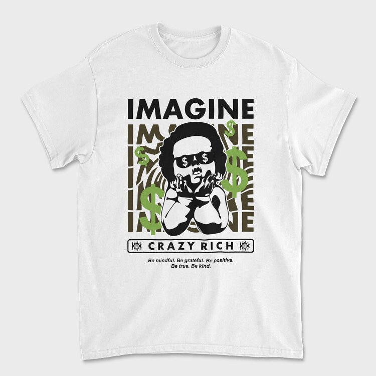 Imagine 2 1, Unisex Men's T-Shirt