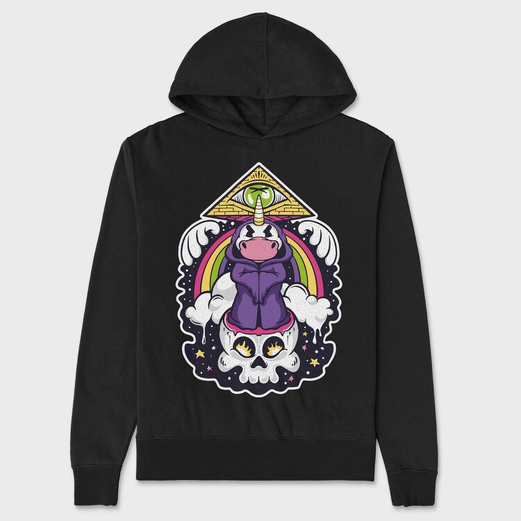 Unicorn Illuminatti, Unisex Men's Hoodie