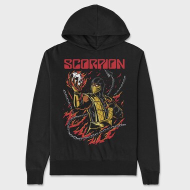 Scorpion Mortal Kombat, Unisex Men's Hoodie