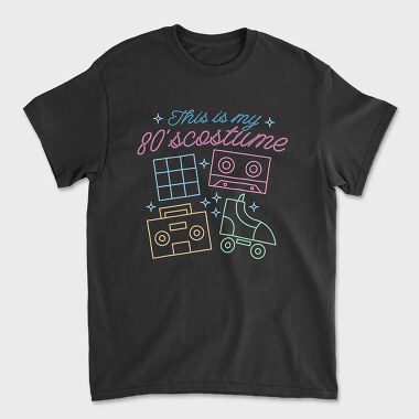 80S Costume, Unisex Men's T-Shirt