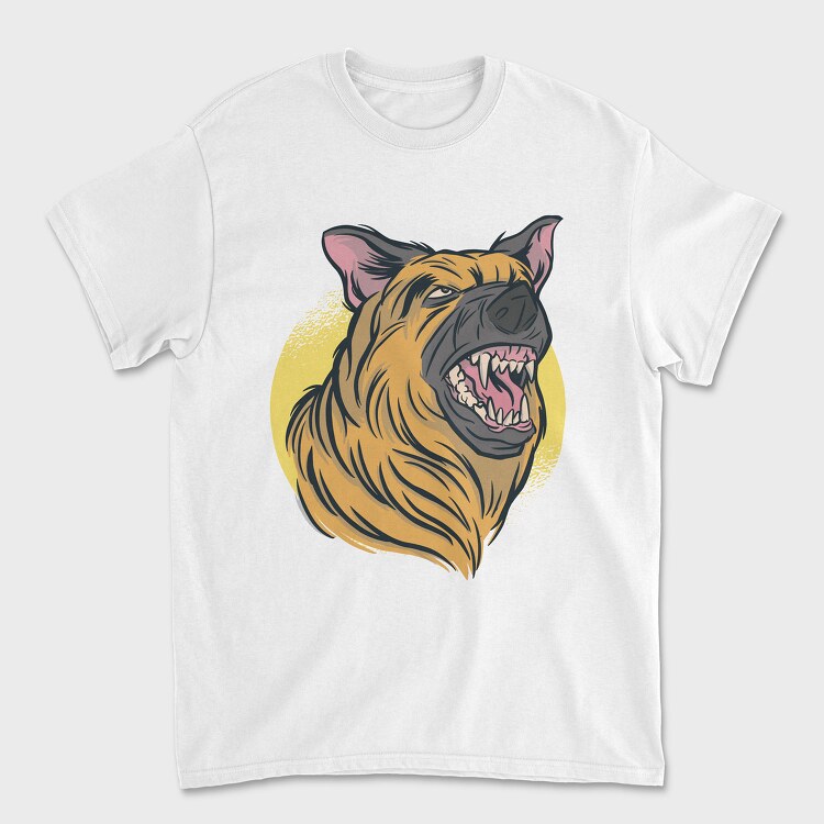 Aggressive Dog, Unisex Men's T-Shirt