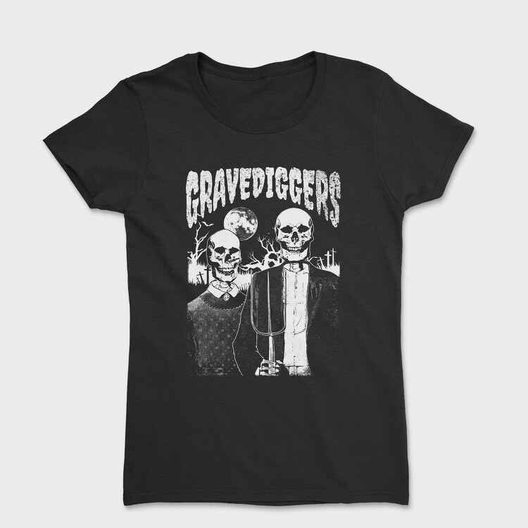 American Gothic Skull, Women's T-Shirt