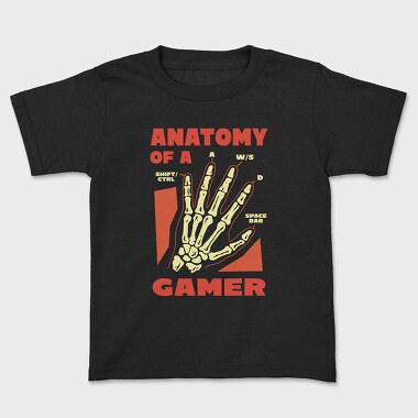 Anatomy of a Gamer, Kids' T-Shirt