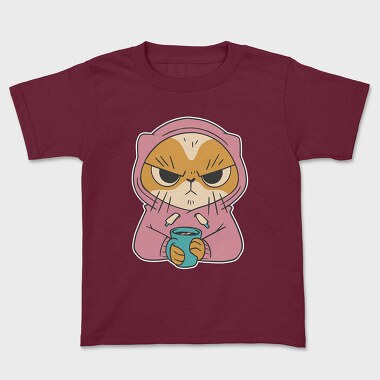 Angry Cat Coffee, Kids' T-Shirt