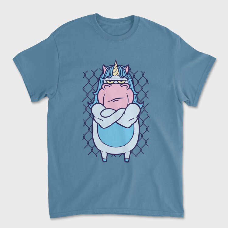 Angry Unicorn, Унисекс Мъжка Тениска
