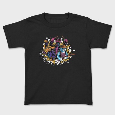 Animal Rock Band, Kids' T-Shirt