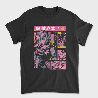 Anime Girl Robot, Unisex Men's T-Shirt