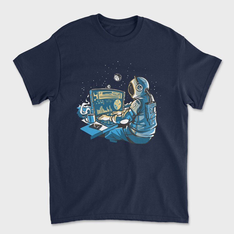 Astronaut Computer, Унисекс Мъжка Тениска