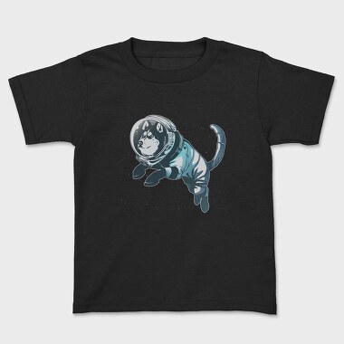Astronaut Husky, Kids' T-Shirt
