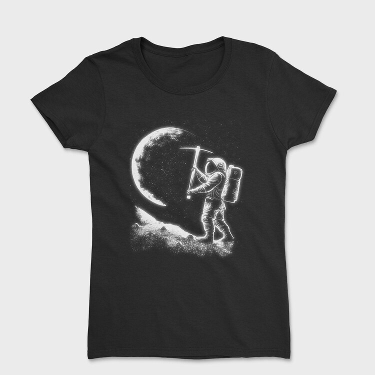 Astronaut Moon Picking, Women's T-Shirt