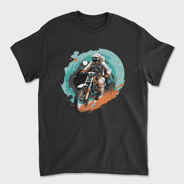Astronaut Motorbike, Унисекс Мъжка Тениска