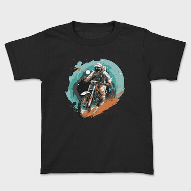 Astronaut Motorbike, Kids' T-Shirt