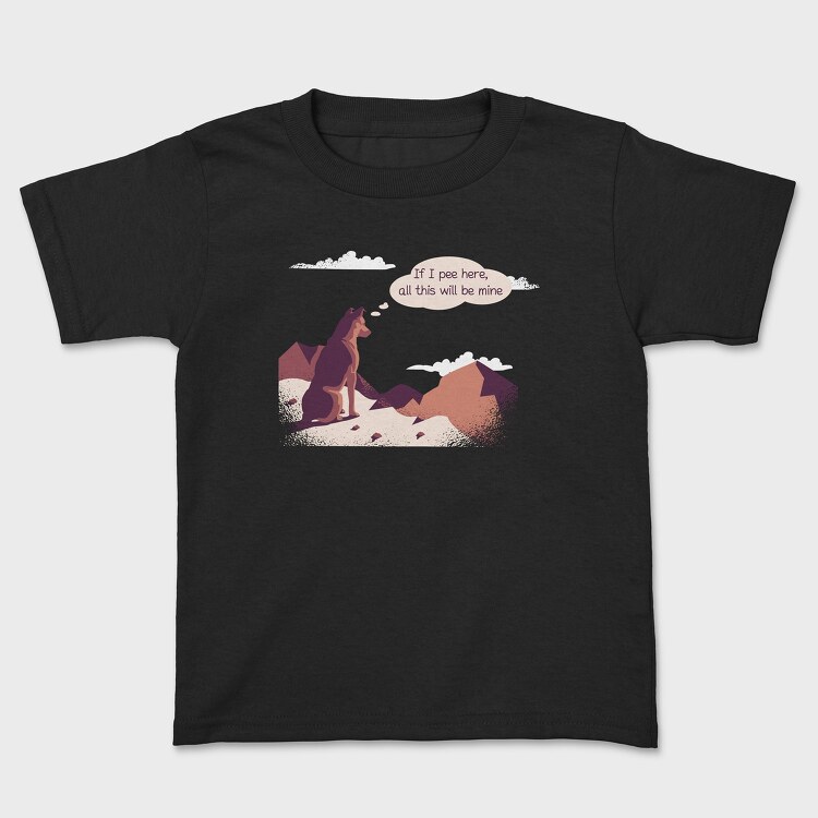 If I Pee Here Dog, Kids' T-Shirt