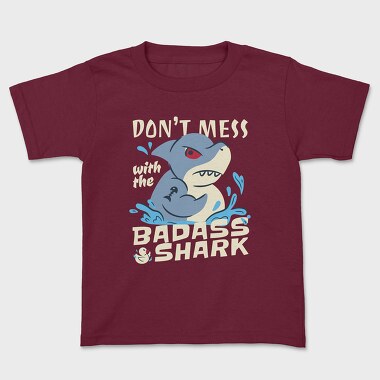 Badass Shark, Kids' T-Shirt