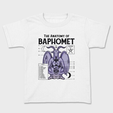 Baphomet Anatomy, Kids' T-Shirt