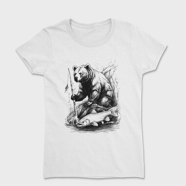 Bear Fishing, Women's T-Shirt