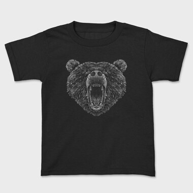 Bear Roaring, Kids' T-Shirt