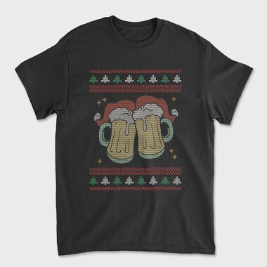 Унисекс Мъжка Тениска, Beer Ugly Sweater