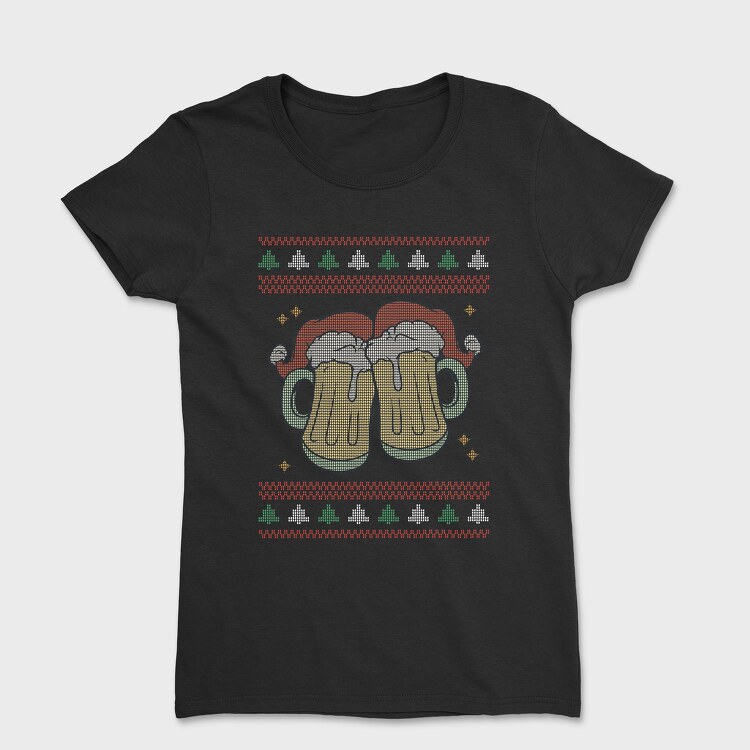 Beer Ugly Sweater, Дамска Тениска
