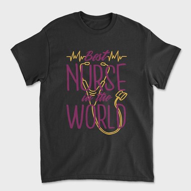 Best Nurse in the World, Unisex Men's T-Shirt