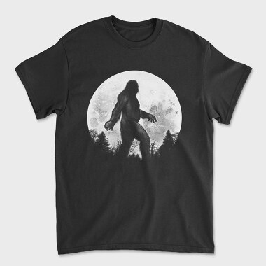 Унисекс Мъжка Тениска, Big Foot Moon Monochrome