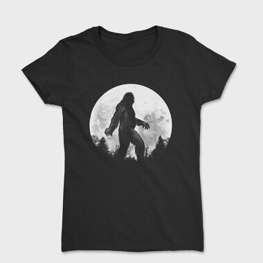 Big Foot Moon Monochrome, Women's T-Shirt