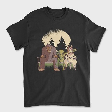 Bigfoot Alien Unicorn, Unisex Men's T-Shirt