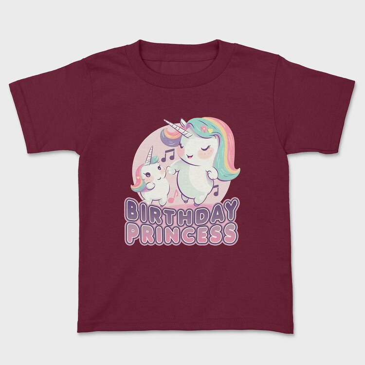 Birthday Princess Unicorns, Детска Тениска