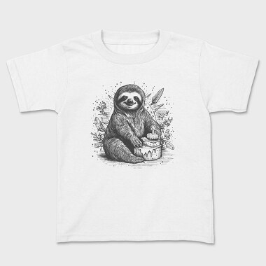 Birthday Sloth, Детска Тениска