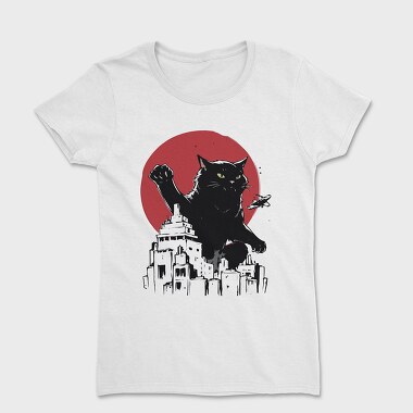 Black Catzilla, Women's T-Shirt