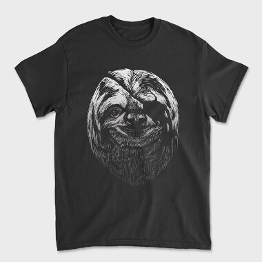 Blindfold Sloth Portrait, Unisex Men's T-Shirt