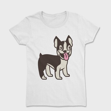 Boston Terrier Cartoon, Women's T-Shirt
