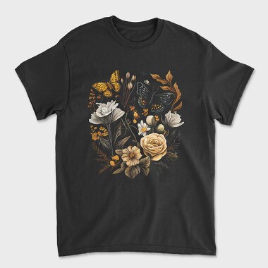 Botanical Flowers, Unisex Men's T-Shirt