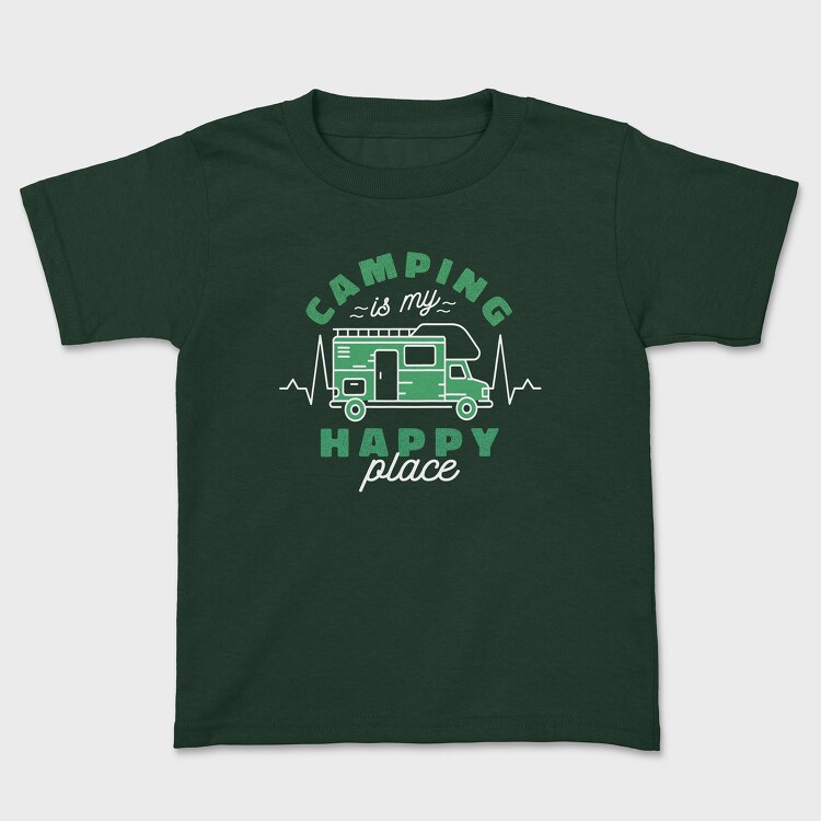 Camper Heartbeat, Kids' T-Shirt