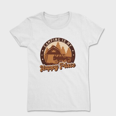 Camping Happy Place, Women's T-Shirt