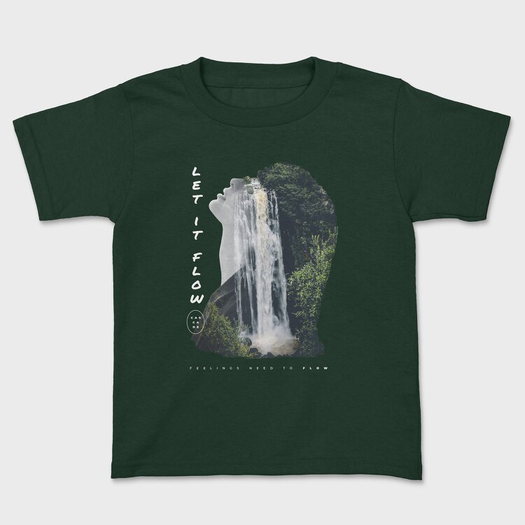 Cascade Woman, Kids' T-Shirt