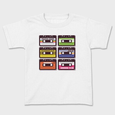 Cassettes, Kids' T-Shirt