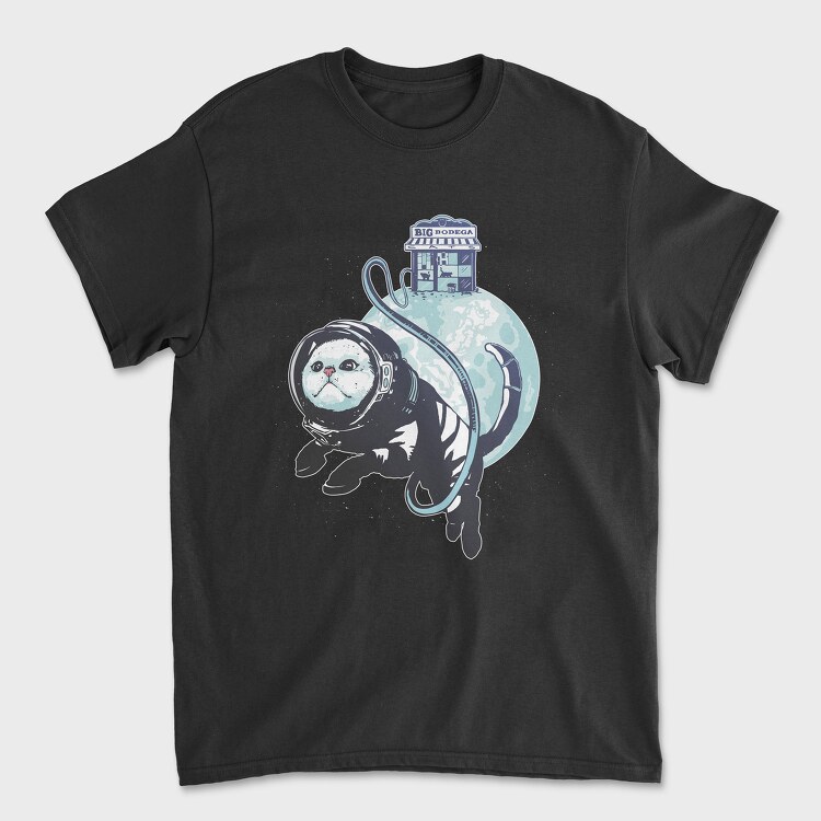 Cat Astronaut Bodega, Unisex Men's T-Shirt