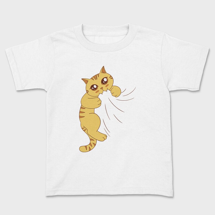 Cat Bitting, Kids' T-Shirt