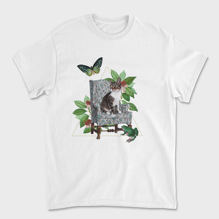 Cat Butterfly, Унисекс Мъжка Тениска