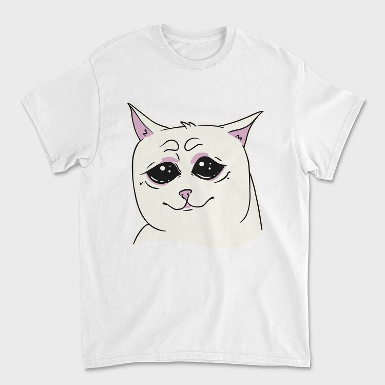 Cat Crying, Unisex Men's T-Shirt