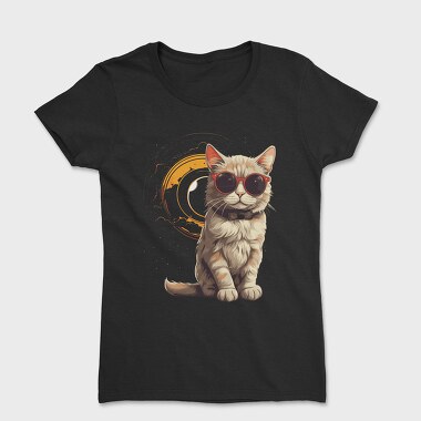 Cat Eclipse, Women's T-Shirt
