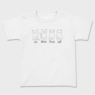 Cat French Quote, Kids' T-Shirt