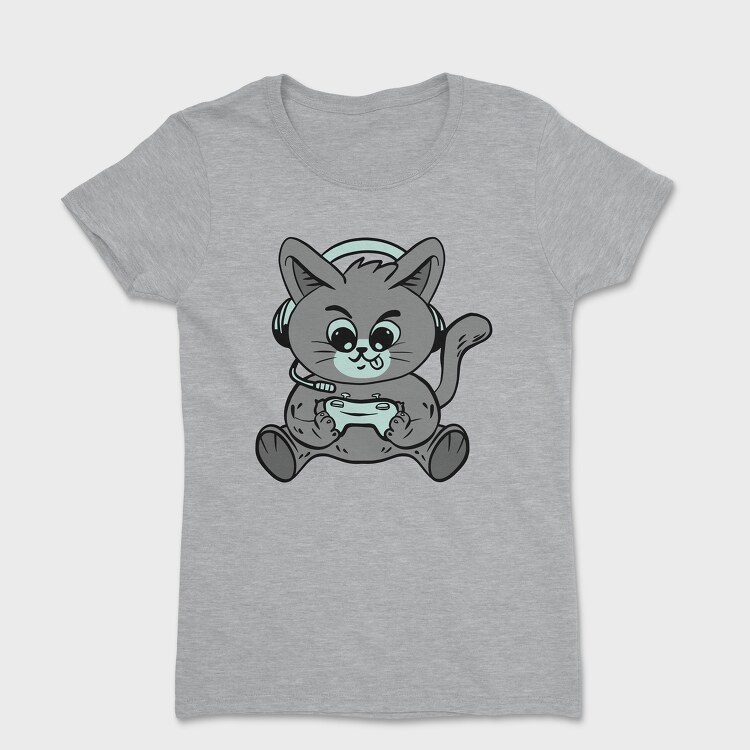 Cat Gamer, Women's T-Shirt