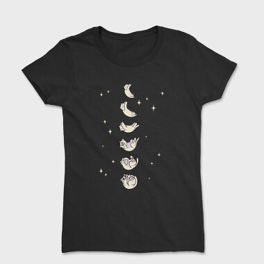 Cat Moon Phases, Women's T-Shirt