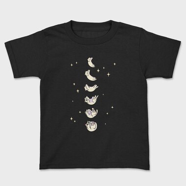 Cat Moon Phases, Kids' T-Shirt